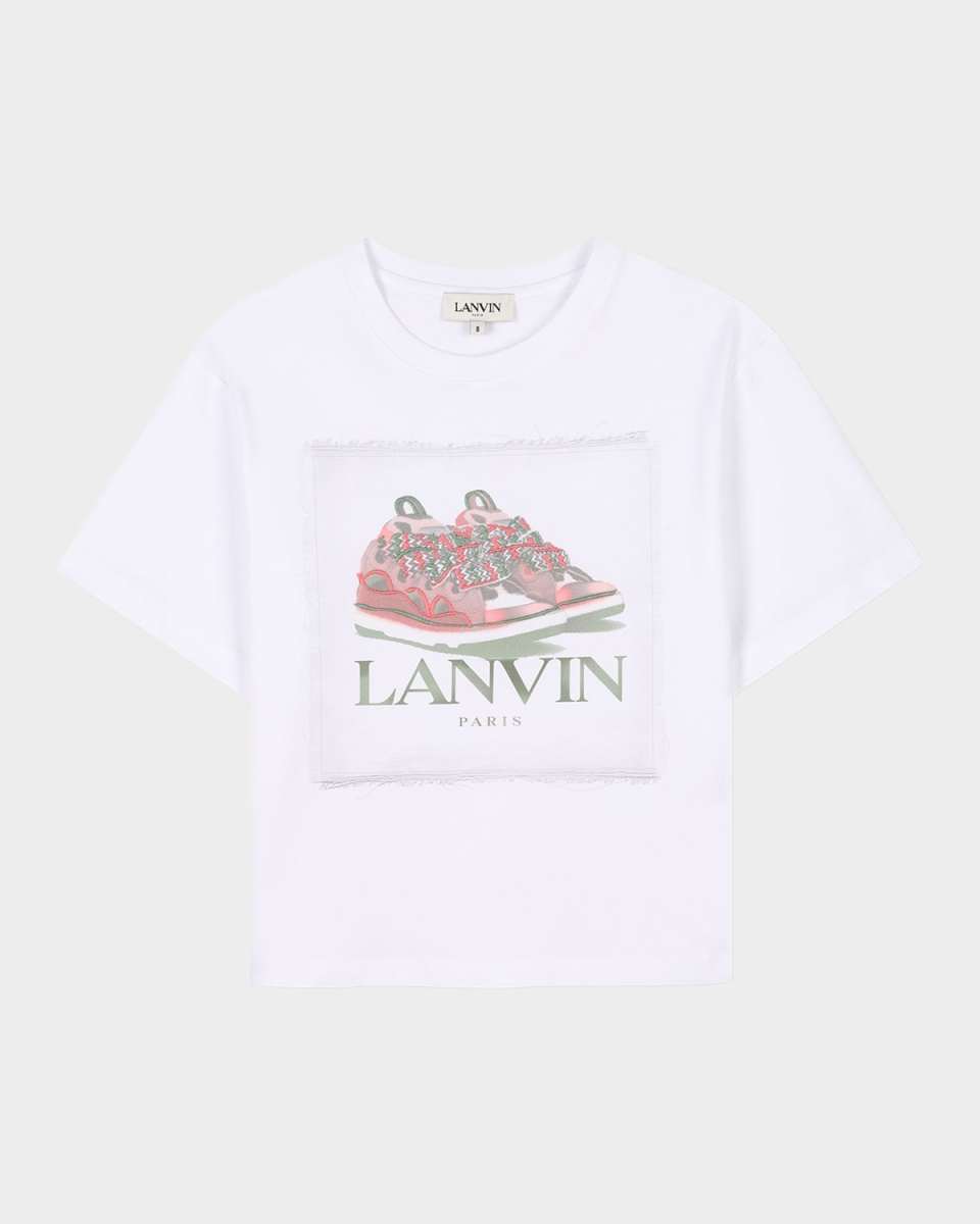 Girl's Logo-Print Embroidered Graphic T-Shirt, Size 4-6